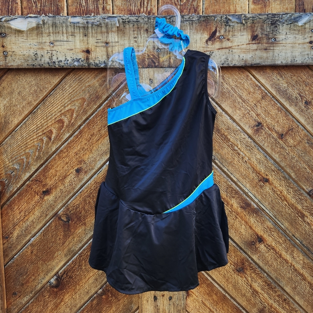 Ice Skating Figure Skating GK Elite Dance Asymmetrical Strap Ice Skater Dress